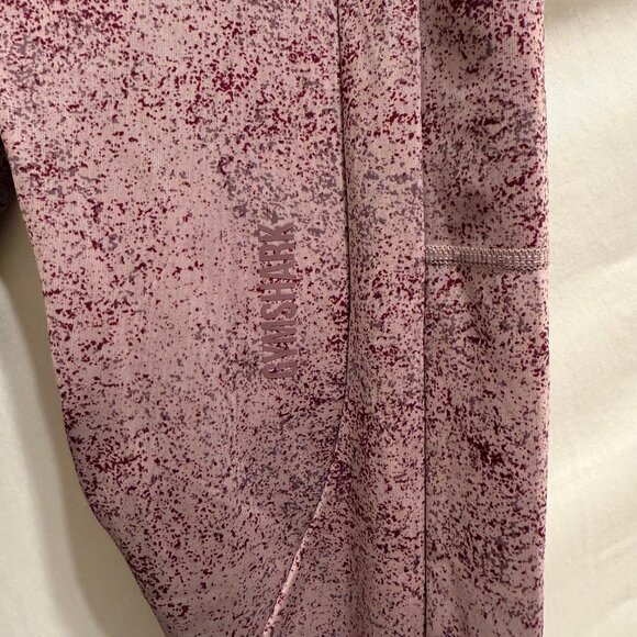 Gymshark Chalk Women's Mallow Purple Splatter Leggings Size S - Picture 5 of 13